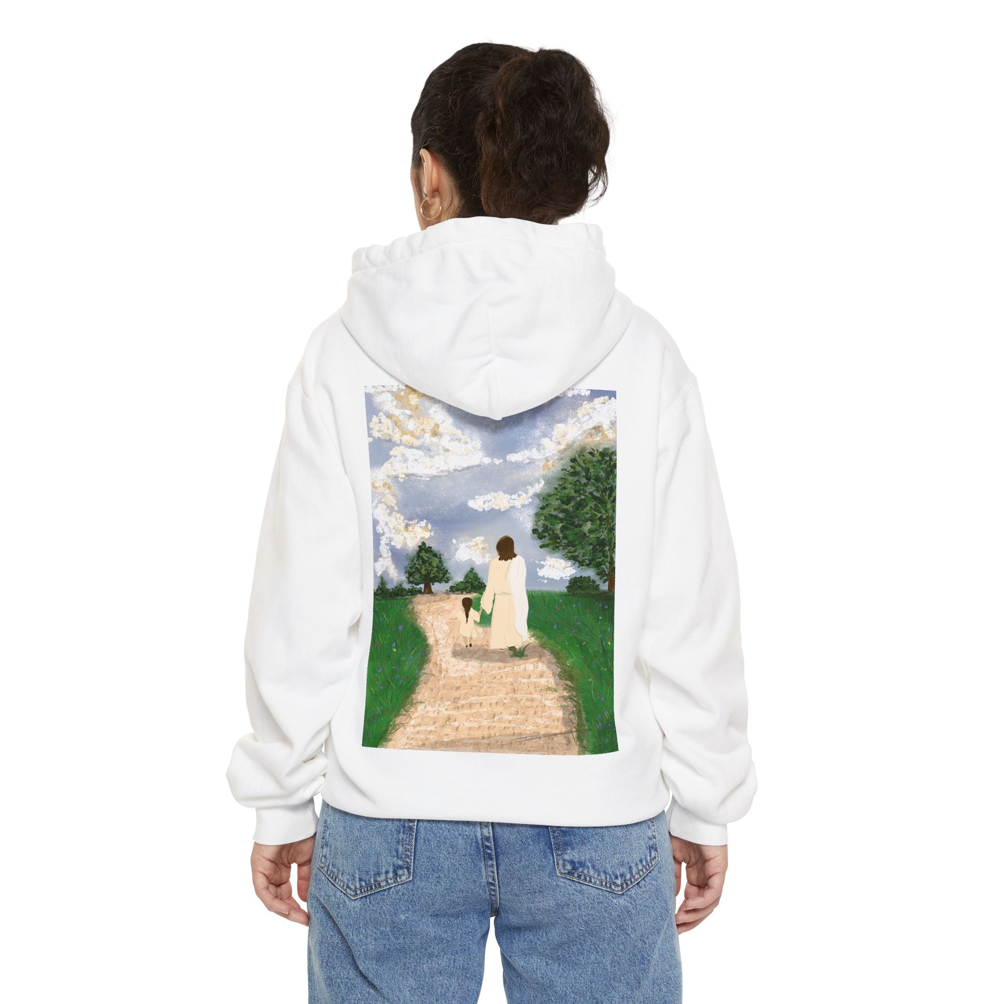 Faith Hoodie — "Walk by faith not by sight" 2 Corinthians 5:7 Christian Pullover