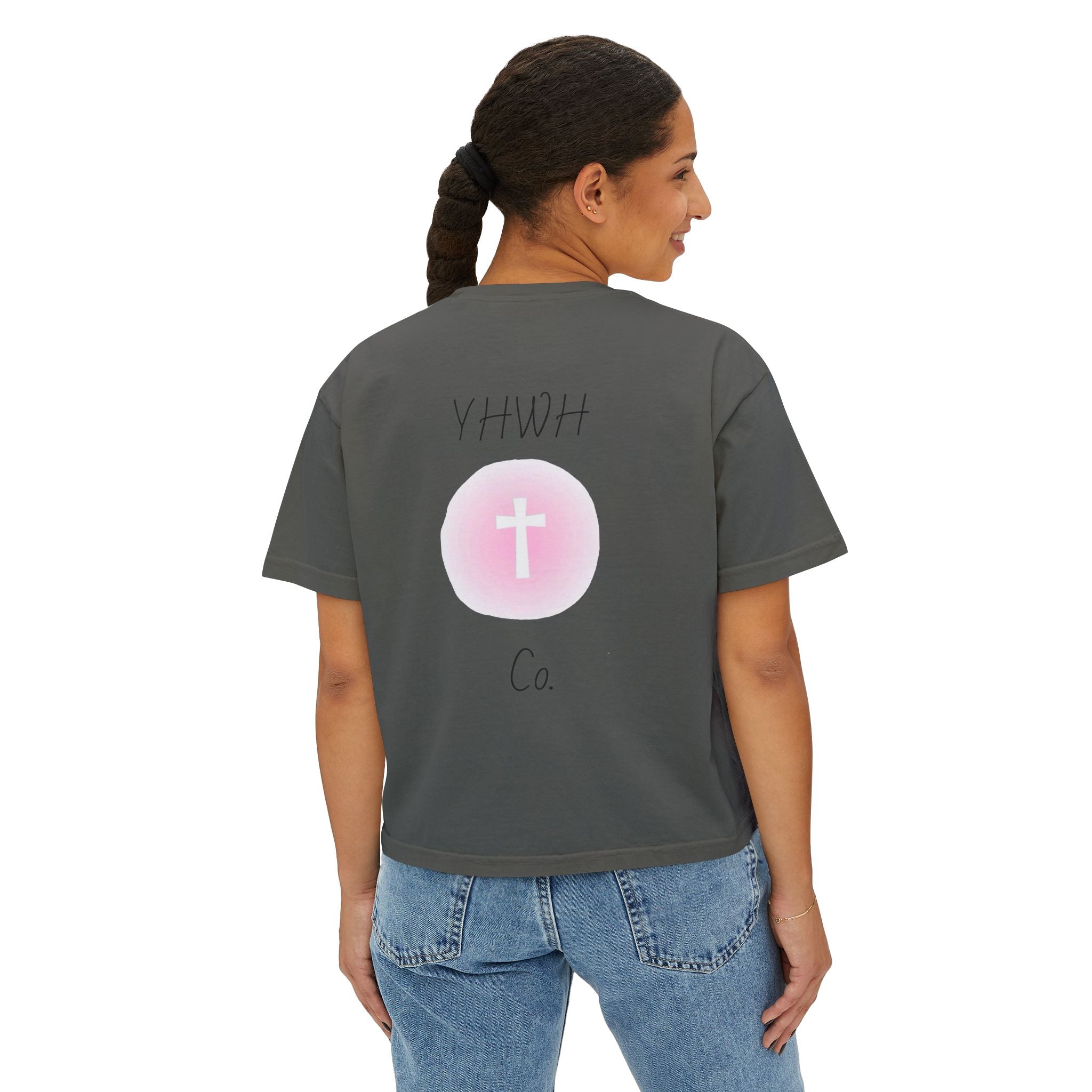 Daughter of the King Boxy Tee — Christian Faith Crop Top