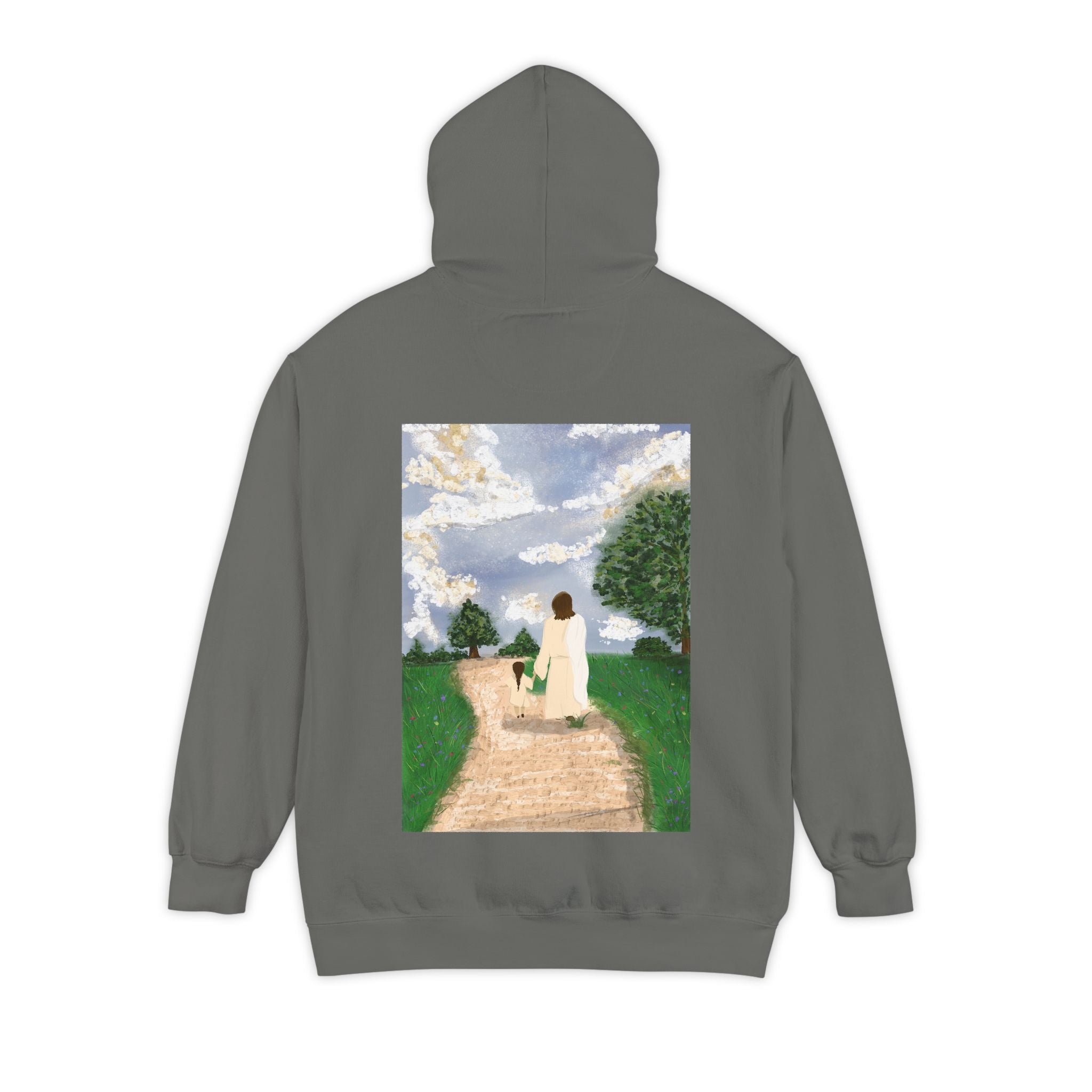 Faith Hoodie — "Walk by faith not by sight" 2 Corinthians 5:7 Christian Pullover