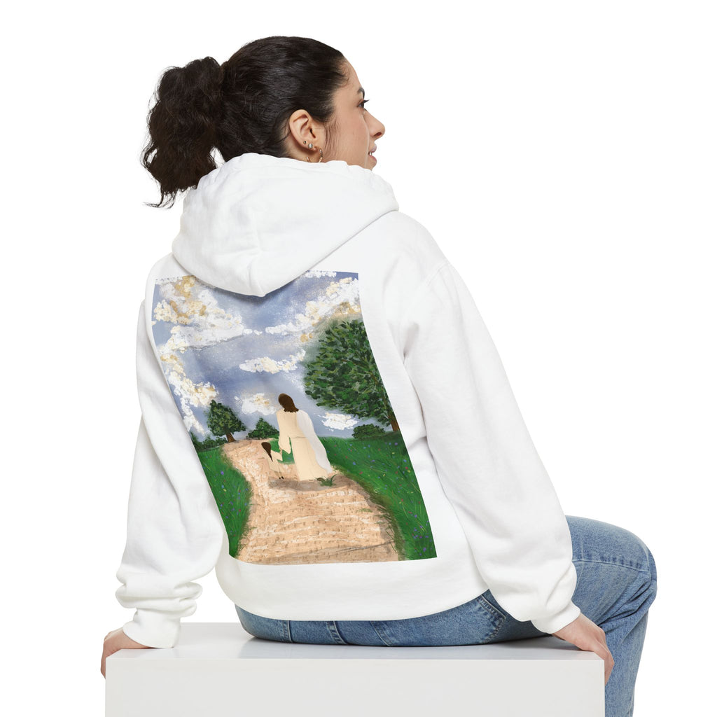 Faith Hoodie — "Walk by faith not by sight" 2 Corinthians 5:7 Christian Pullover