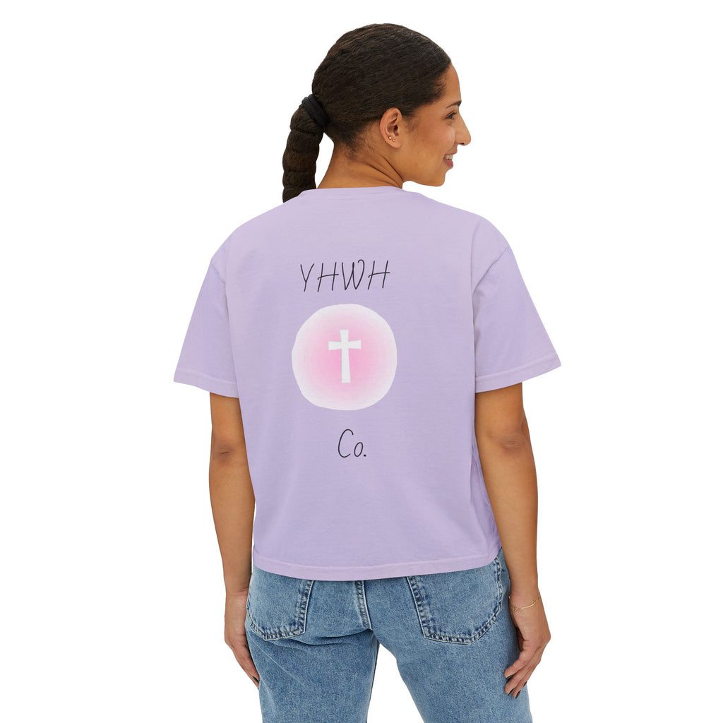 Daughter of the King Boxy Tee — Christian Faith Crop Top