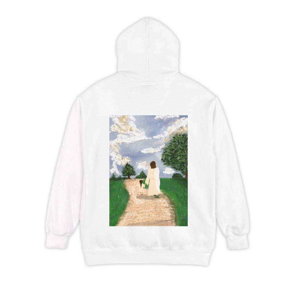Faith Hoodie — "Walk by faith not by sight" 2 Corinthians 5:7 Christian Pullover