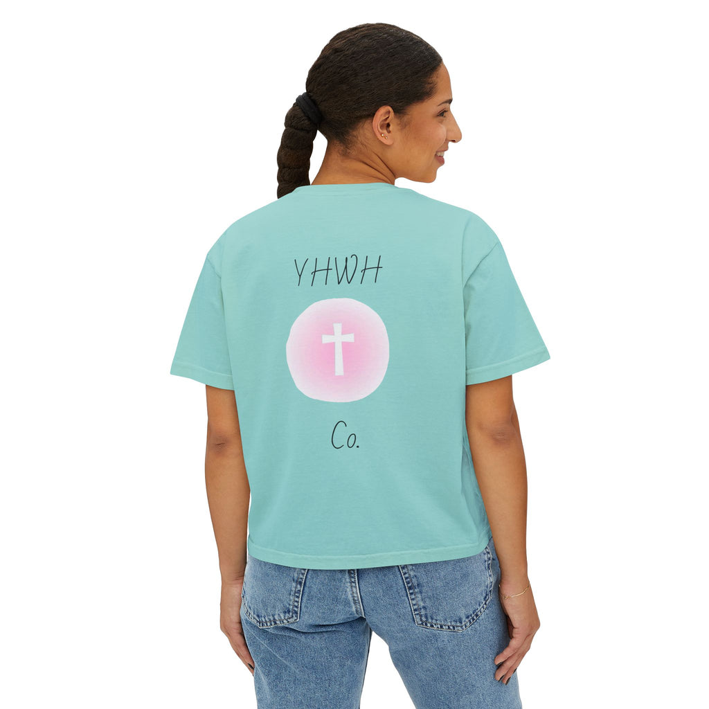Daughter of the King Boxy Tee — Christian Faith Crop Top