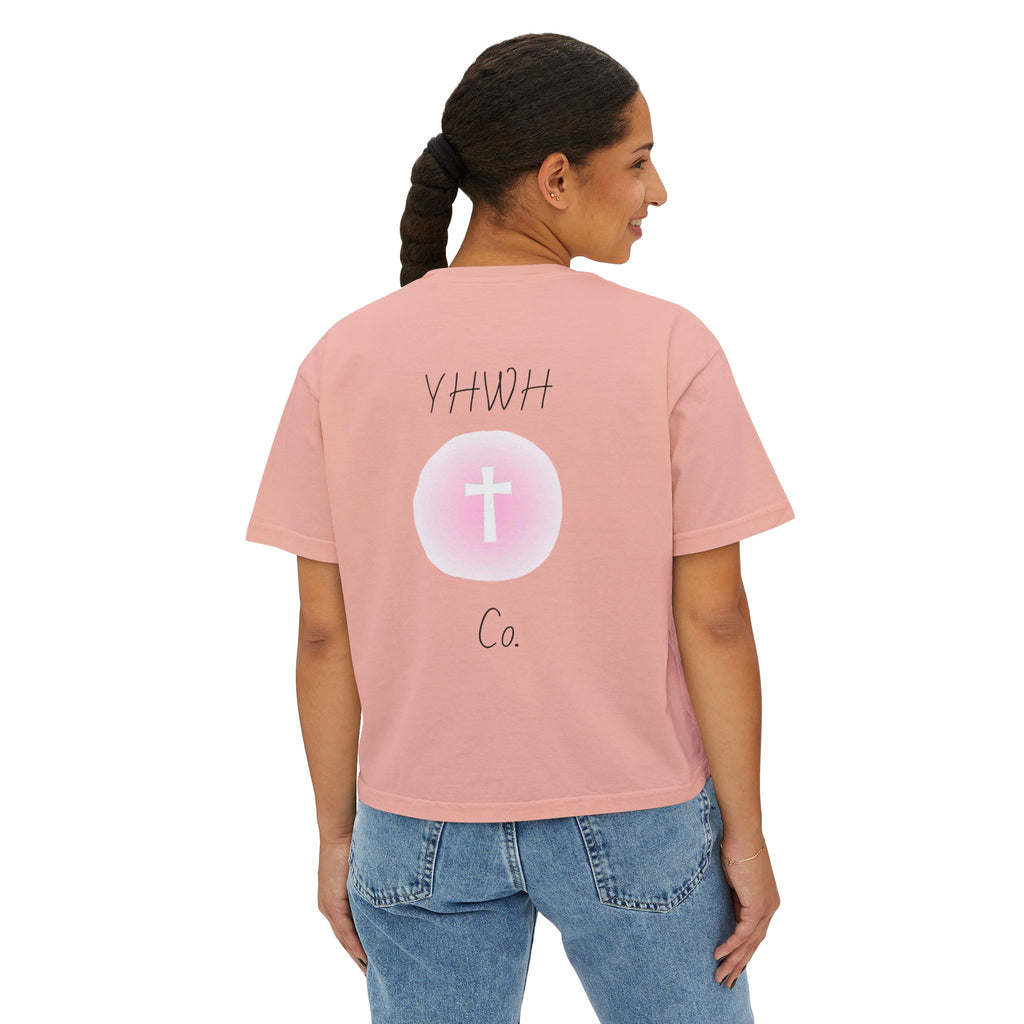 Daughter of the King Boxy Tee — Christian Faith Crop Top