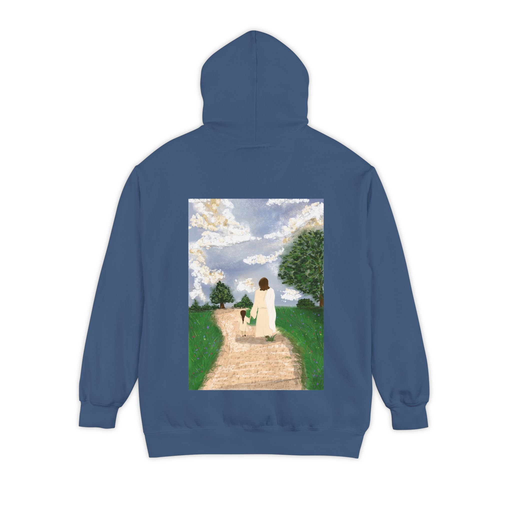 Faith Hoodie — "Walk by faith not by sight" 2 Corinthians 5:7 Christian Pullover