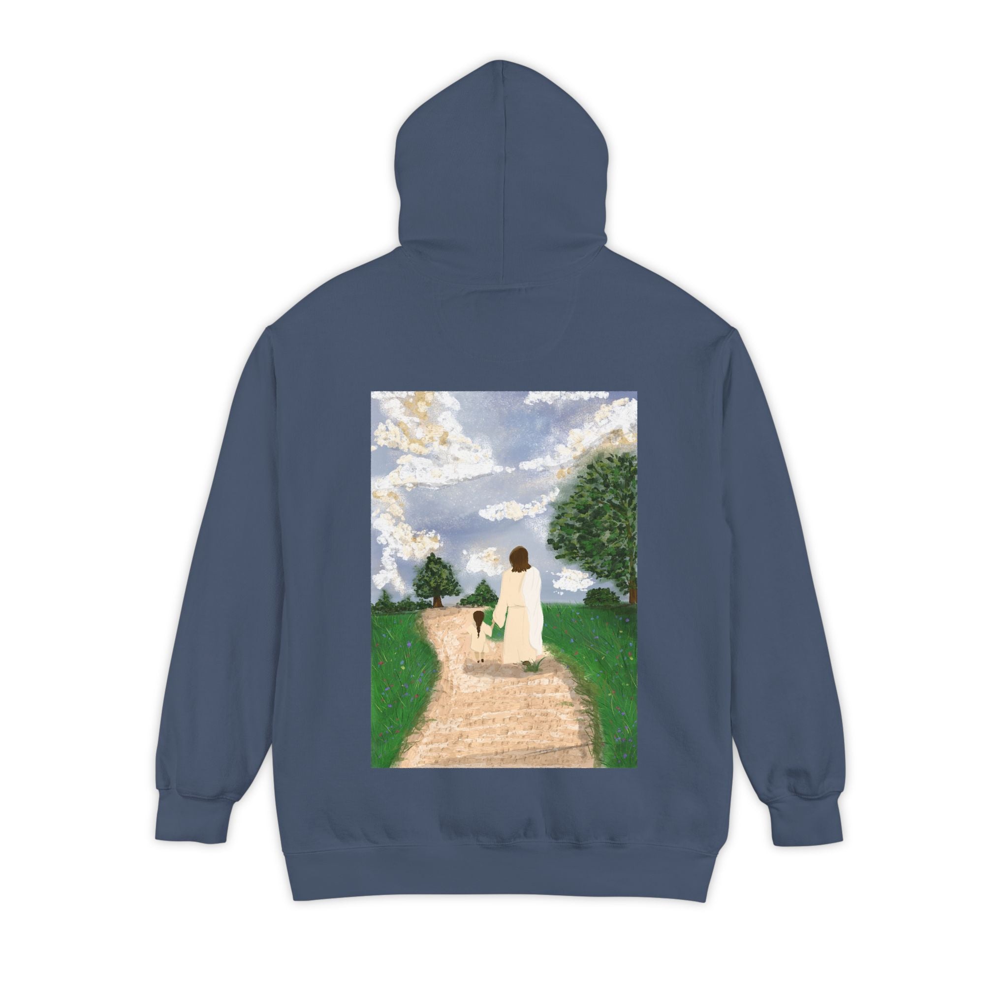 Faith Hoodie — "Walk by faith not by sight" 2 Corinthians 5:7 Christian Pullover