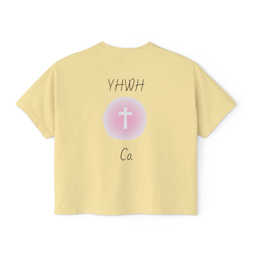 Daughter of the King Boxy Tee — Christian Faith Crop Top