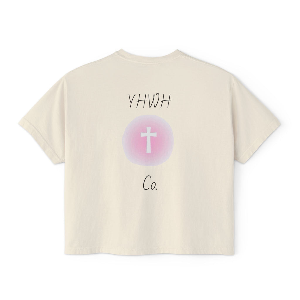 Daughter of the King Boxy Tee — Christian Faith Crop Top