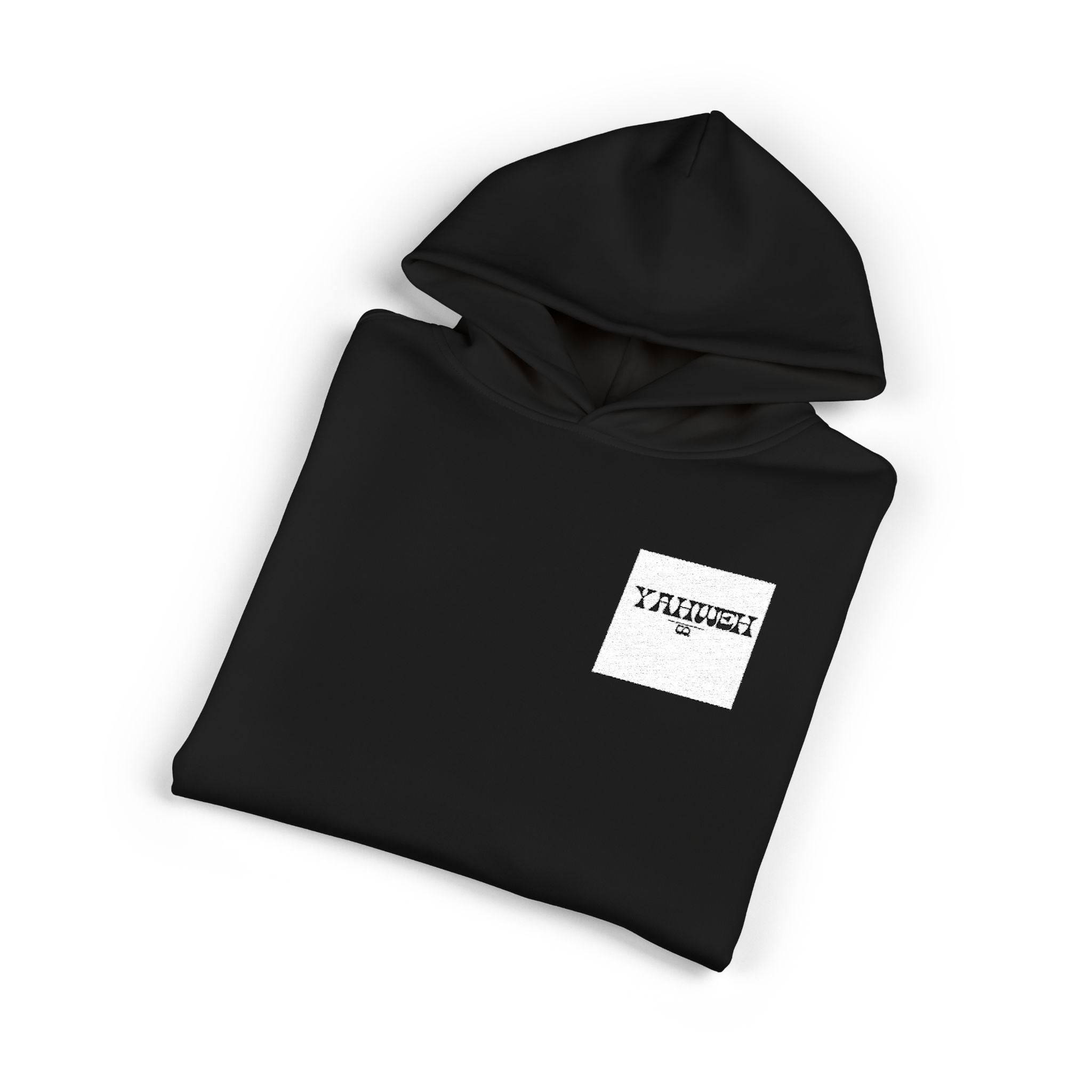 YHWH Co. Relaxed Hoodie — Minimal Pocket Graphic "YHWH" Casual Streetwear Hoodie