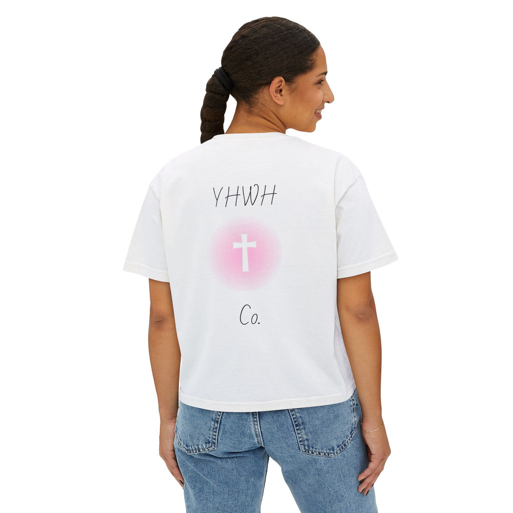 Daughter of the King Boxy Tee — Christian Faith Crop Top